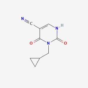 3-(Cyclopropylmethyl)-2,4-dioxo-1,2,3,4-tetrahydropyrimidine-5-carbonitrile