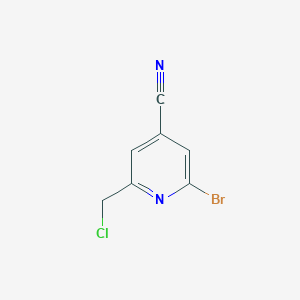 2-Bromo-6-(chloromethyl)isonicotinonitrile