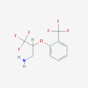 3,3,3-Trifluoro-2-(2-trifluoromethyl-phenoxy)-propylamine