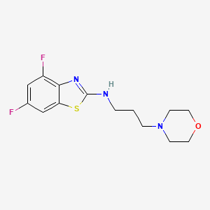 molecular formula C14H17F2N3OS B1486394 4,6-difluoro-N-(3-morpholinopropyl)benzo[d]thiazol-2-amine CAS No. 1105188-72-4