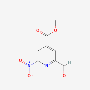 Methyl 2-formyl-6-nitroisonicotinate