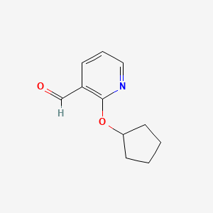 molecular formula C11H13NO2 B1486397 2-Cyclopentyloxypyridine-3-carboxaldehyde CAS No. 902837-49-4