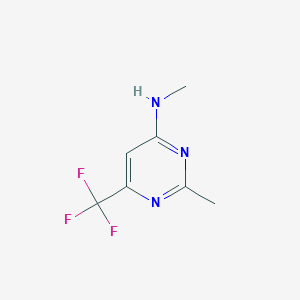 molecular formula C7H8F3N3 B14863980 6-(Trifluoromethyl)-N,2-dimethylpyrimidin-4-amine 