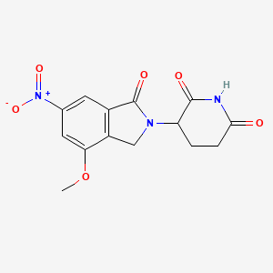 3-(4-Methoxy-6-nitro-1-oxoisoindolin-2-yl)piperidine-2,6-dione