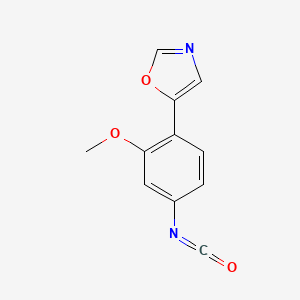 5-(4-Isocyanato-2-methoxyphenyl)oxazole