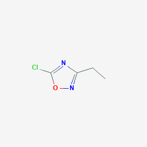 molecular formula C4H5ClN2O B14864019 5-Chloro-3-ethyl-1,2,4-oxadiazole 