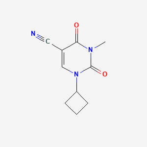 1-Cyclobutyl-3-methyl-2,4-dioxo-1,2,3,4-tetrahydropyrimidine-5-carbonitrile