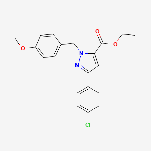 Ethyl 1-(4-methoxybenzyl)-3-(4-chlorophenyl)-1H-pyrazole-5-carboxylate