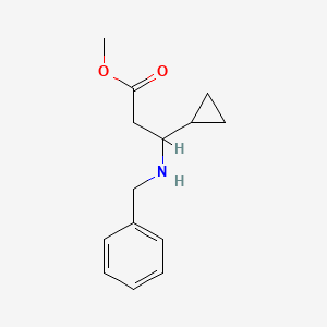 Methyl 3-(benzylamino)-3-cyclopropylpropanoate