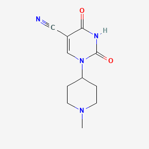 1-(1-Methylpiperidin-4-yl)-2,4-dioxo-1,2,3,4-tetrahydropyrimidine-5-carbonitrile