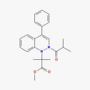 methyl 2-(2-isobutyryl-4-phenylcinnolin-1(2H)-yl)-2-methylpropanoate