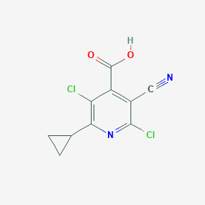 2,5-Dichloro-3-cyano-6-cyclopropylisonicotinic acid