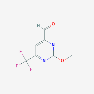 2-Methoxy-6-(trifluoromethyl)pyrimidine-4-carbaldehyde