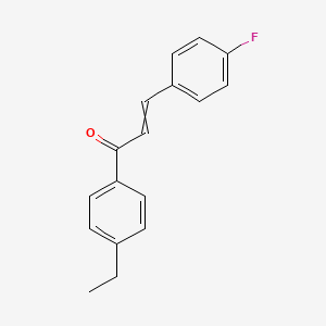 molecular formula C17H15FO B14864089 1-(4-Ethylphenyl)-3-(4-fluorophenyl)prop-2-en-1-one 