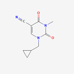 molecular formula C10H11N3O2 B14864090 1-(Cyclopropylmethyl)-3-methyl-2,4-dioxo-1,2,3,4-tetrahydropyrimidine-5-carbonitrile 