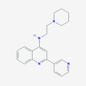 N-(2-(Piperidin-1-yl)ethyl)-2-(pyridin-3-yl)quinolin-4-amine