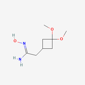 (Z)-2-(3,3-dimethoxycyclobutyl)-N'-hydroxyacetimidamide