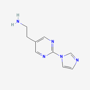 2-[2-(1H-Imidazol-1-YL)pyrimidin-5-YL]ethanamine