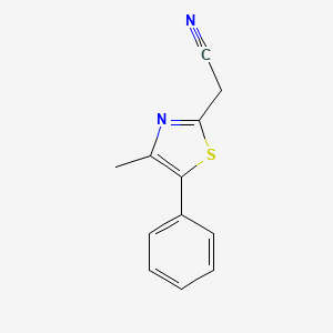 2-(4-Methyl-5-phenylthiazol-2-yl)acetonitrile