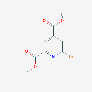 2-Bromo-6-(methoxycarbonyl)isonicotinic acid