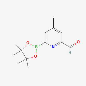 (6-Formyl-4-methylpyridin-2-YL)boronic acid pinacol ester