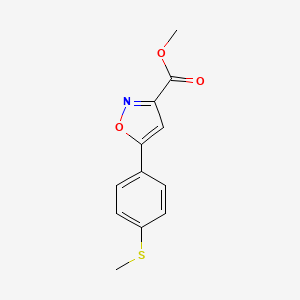 Methyl 5-(4-(methylthio)phenyl)isoxazole-3-carboxylate