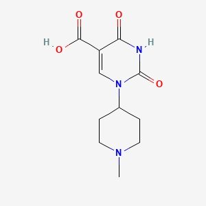 molecular formula C11H15N3O4 B14864201 1-(1-Methylpiperidin-4-yl)-2,4-dioxo-1,2,3,4-tetrahydropyrimidine-5-carboxylic acid 