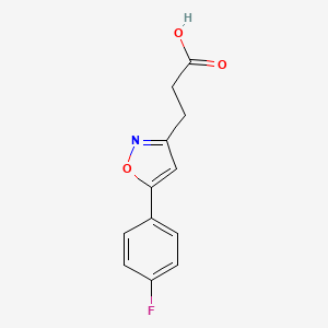 3-(5-(4-Fluorophenyl)isoxazol-3-yl)propanoic acid