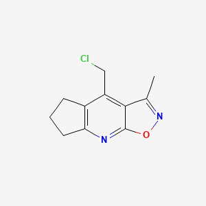 4-(chloromethyl)-3-methyl-6,7-dihydro-5H-cyclopenta[b]isoxazolo[4,5-e]pyridine