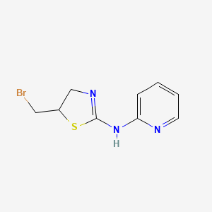 N-[5-(bromomethyl)-4,5-dihydro-1,3-thiazol-2-yl]pyridin-2-amine