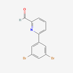 6-(3,5-Dibromophenyl)pyridine-2-carbaldehyde