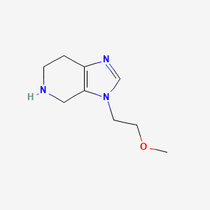 molecular formula C9H15N3O B14864257 3-(2-Methoxyethyl)-4,5,6,7-tetrahydro-3H-imidazo[4,5-C]pyridine 