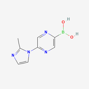 5-(2-Methylimidazol-1-yl)pyrazine-2-boronic acid