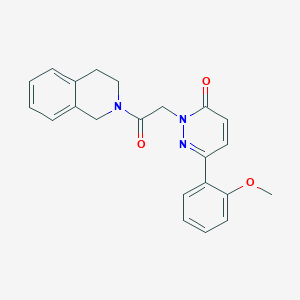 2-(2-(3,4-dihydroisoquinolin-2(1H)-yl)-2-oxoethyl)-6-(2-methoxyphenyl)pyridazin-3(2H)-one