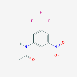 molecular formula C9H7F3N2O3 B14864405 N-[3-nitro-5-(trifluoromethyl)phenyl]acetamide 