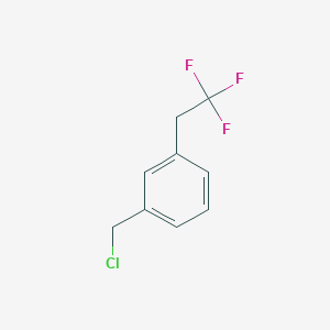 molecular formula C9H8ClF3 B14864435 1-(Chloromethyl)-3-(2,2,2-trifluoroethyl)benzene 