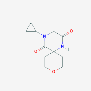 4-Cyclopropyl-9-oxa-1,4-diazaspiro[5.5]undecane-2,5-dione