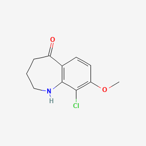 9-Chloro-8-methoxy-1,2,3,4-tetrahydro-benzo[B]azepin-5-one