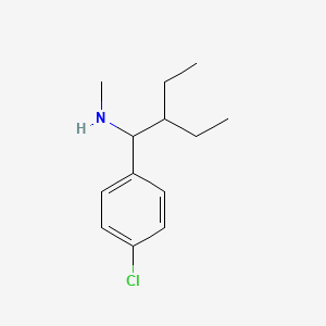 molecular formula C13H20ClN B1486447 [1-(4-Chlorophenyl)-2-ethylbutyl](methyl)amine CAS No. 1156263-08-9