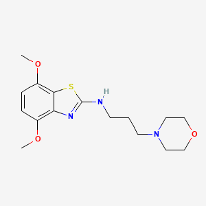 molecular formula C16H23N3O3S B1486450 4,7-dimethoxy-N-(3-morpholinopropyl)benzo[d]thiazol-2-amine CAS No. 1105188-79-1