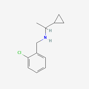 molecular formula C12H16ClN B1486452 [(2-Chlorophenyl)methyl](1-cyclopropylethyl)amine CAS No. 1019615-35-0