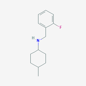 molecular formula C14H20FN B1486453 N-[(2-fluorophenyl)methyl]-4-methylcyclohexan-1-amine CAS No. 1019494-22-4