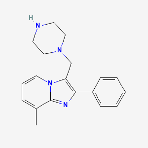 8-Methyl-2-phenyl-3-piperazin-1-yl-methylimidazo[1,2-a]pyridine