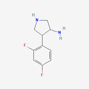 4-(2,4-Difluorophenyl)pyrrolidin-3-amine