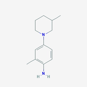 molecular formula C13H20N2 B1486456 2-Methyl-4-(3-methyl-1-piperidinyl)aniline CAS No. 1155985-53-7