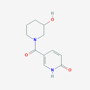 molecular formula C11H14N2O3 B1486457 5-(3-hydroxypiperidine-1-carbonyl)pyridin-2(1H)-one CAS No. 1155000-65-9