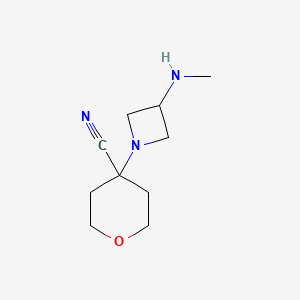 4-(3-(methylamino)azetidin-1-yl)tetrahydro-2H-pyran-4-carbonitrile