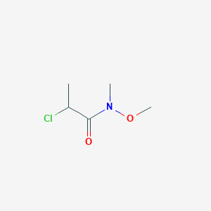 molecular formula C5H10ClNO2 B1486459 2-chloro-N-methoxy-N-methylpropanamide CAS No. 952579-60-1