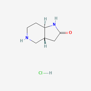 Rel-(3aR,7aR)-octahydro-2H-pyrrolo[3,2-c]pyridin-2-one hydrochloride