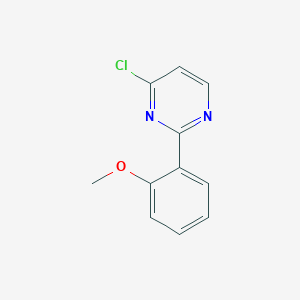 molecular formula C11H9ClN2O B1486460 4-Chloro-2-(2-methoxyphenyl)pyrimidine CAS No. 1155594-52-7